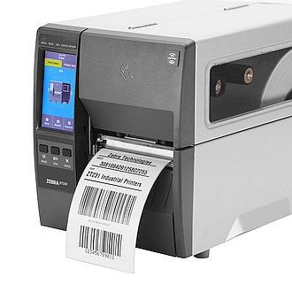 Zebra ZT231 RFID industrial printer with media